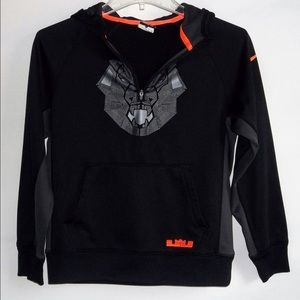 Nike Lebron Raglan Therma Fit Hoodie Boys Sz Large